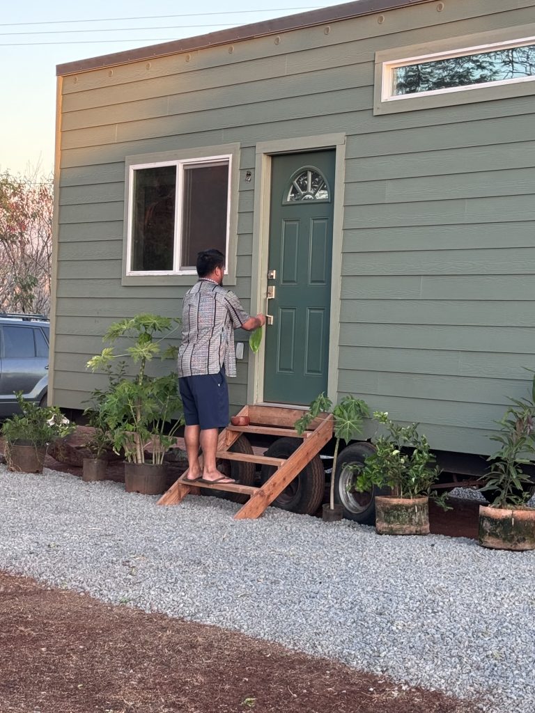 Tiny home for kupuna blessed on Naiwa Homestead [Maui Now]